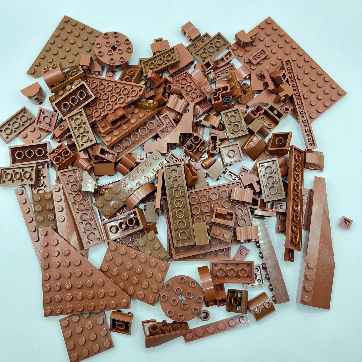 LEGO Mixed Bricks, Mixed Brown Approx. 200g Ground, Earth