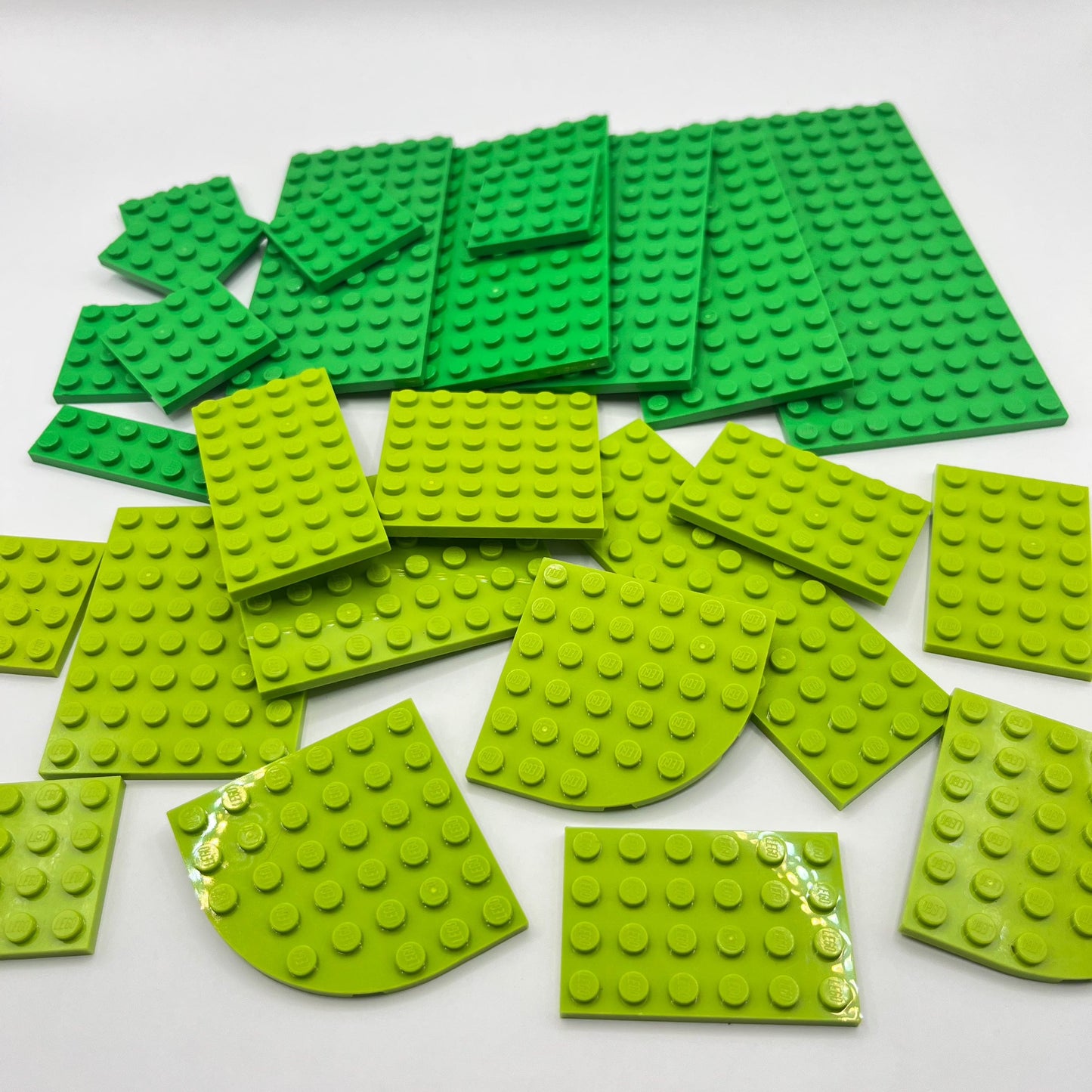 LEGO Lime, Bright Green, Plate, Approx. 115g