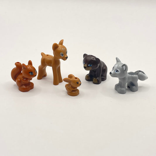 LEGO Forest Animals, Bear, Deer, Fox, 5 Pieces