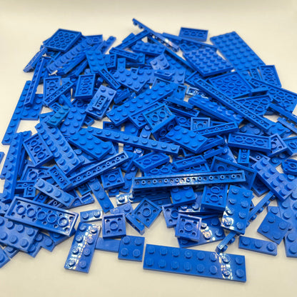 LEGO Blue, Mixed Plates, Approx. 200g