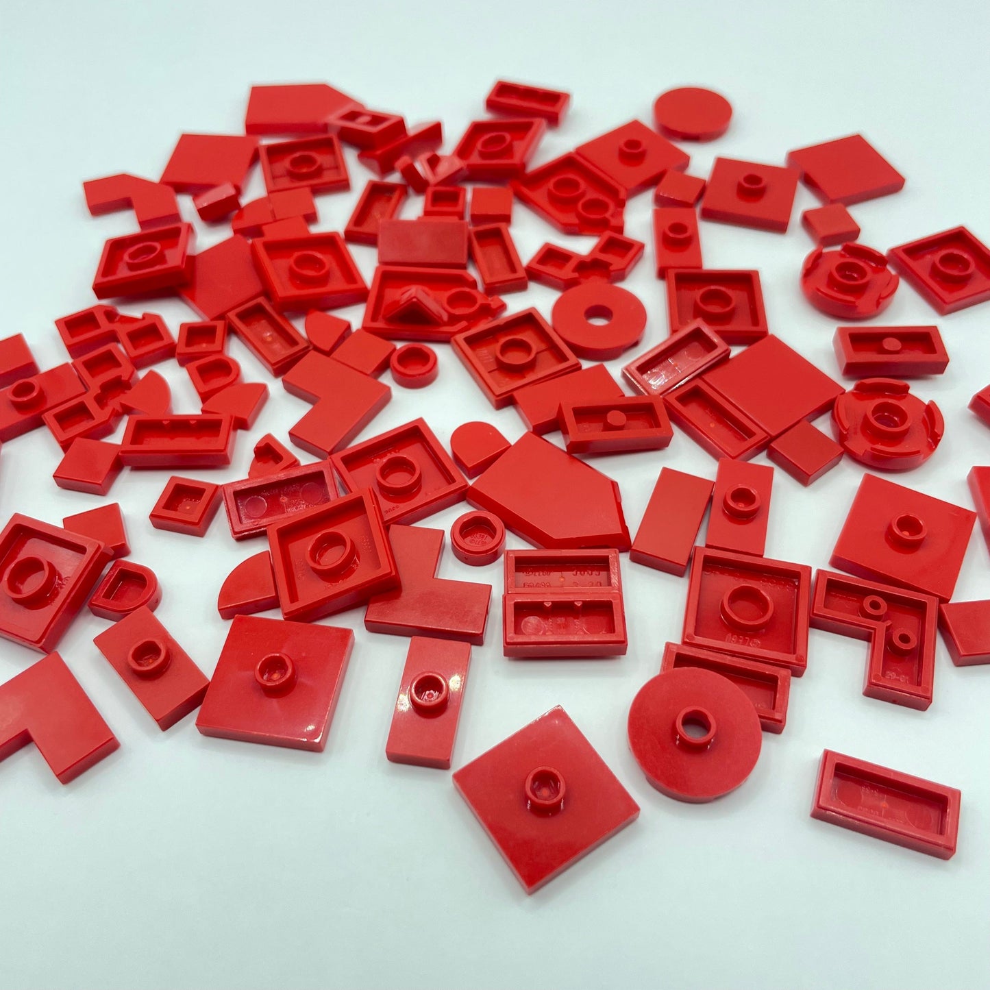 LEGO Tiles and Jumpers, Red, 90 Pieces