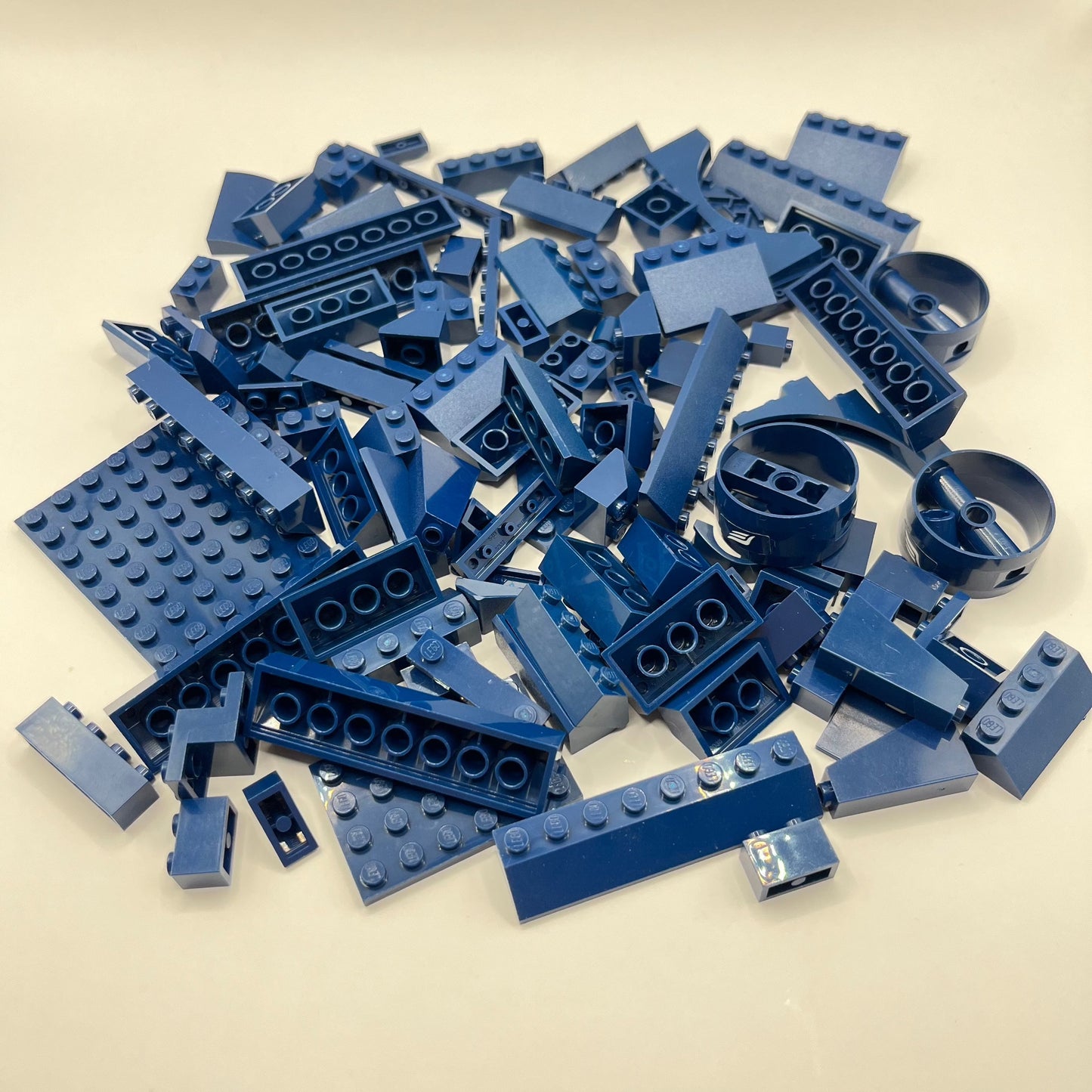 LEGO Dark Blue, Mixed Pieces, Approx. 160g