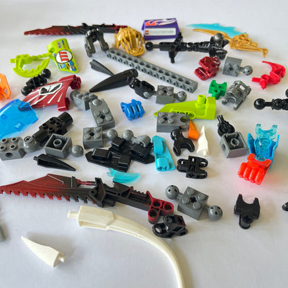 LEGO Mixed Bionicle and Joint connections, Mixed Colours, Approx. 130g