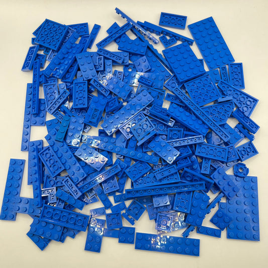 LEGO Blue, Mixed Plates, Approx. 200g