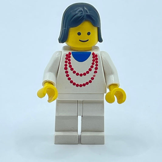 LEGO Vintage 1987 Woman Red Necklace Minifigure (ncklc006)