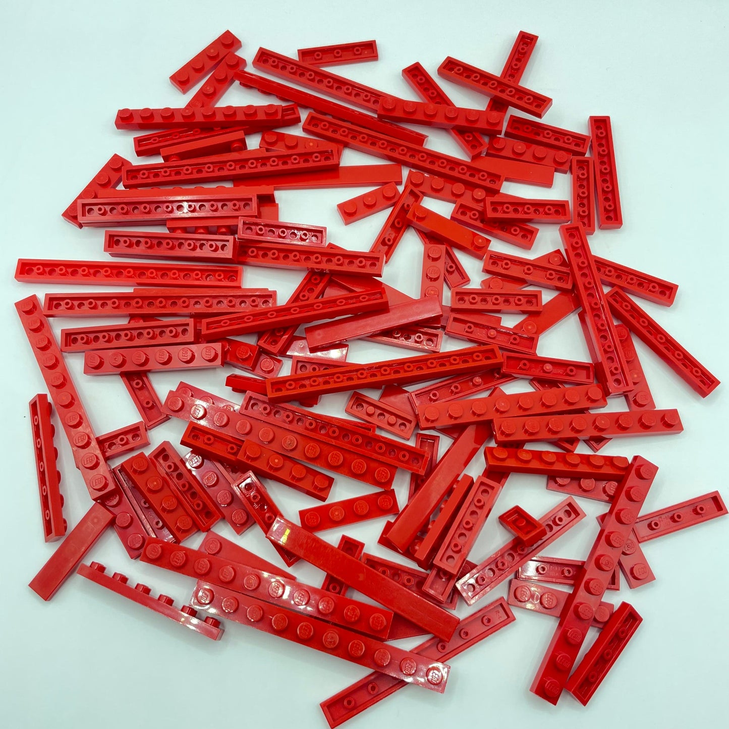 LEGO 1x Plates, Red, Approx. 100g