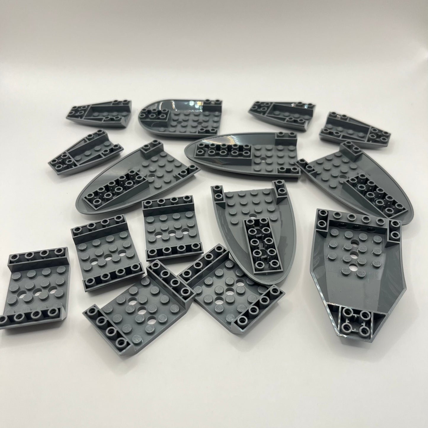 LEGO Dark Bluish Grey, Hull Pieces, Approx. 80g