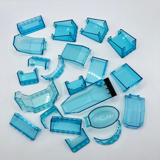 LEGO Windshield and Cockpit, Transparent Blue, 21 Pieces