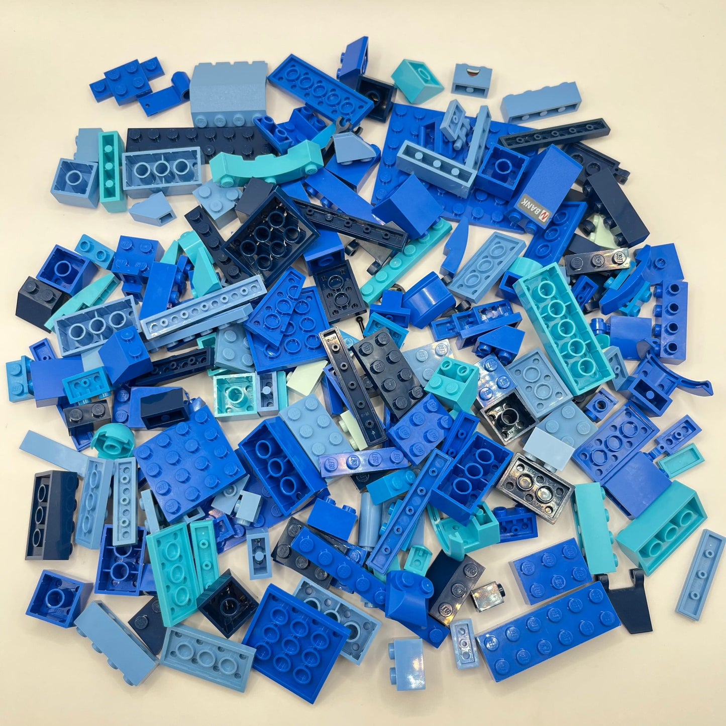 LEGO Mixed Blues, Mixed Pieces, Approx. 200g