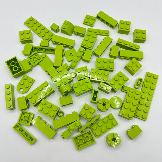 LEGO Lime, Mixed Bricks, Approx. 50g