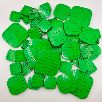 LEGO Bright Green, Rounded Plate, 50 Pieces