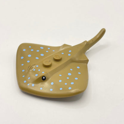 LEGO Stingray, Dark Tan, Blue Spots, 1 Piece