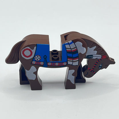 LEGO Brown Horse, Blue Blanket