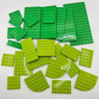 LEGO Lime, Bright Green, Plate, Approx. 115g