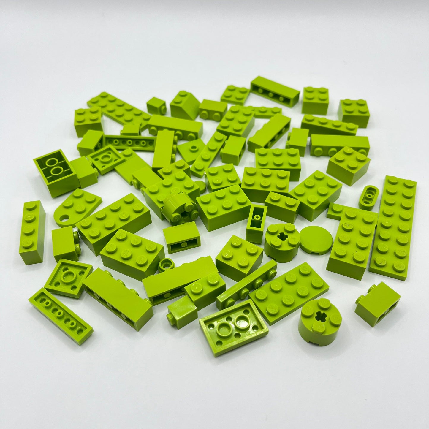 LEGO Lime, Mixed Bricks, Approx. 50g