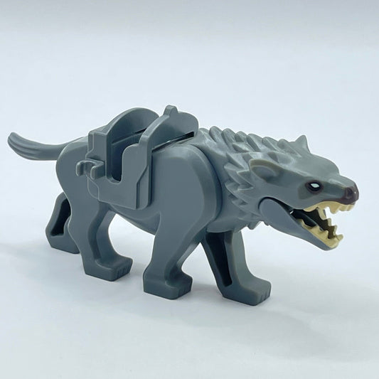 LEGO Warg with Dark Brown Nose and Saddle, Lord of the Rings, Minifigure