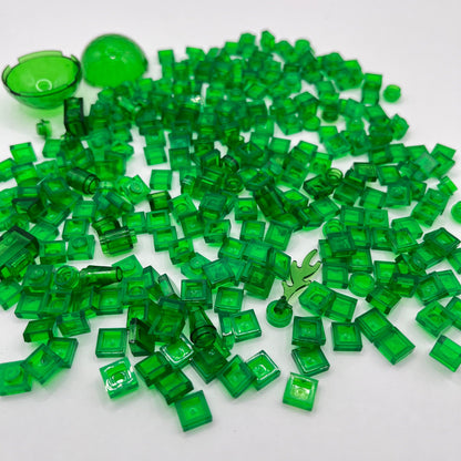 LEGO Transparent Green, Approx. 50g