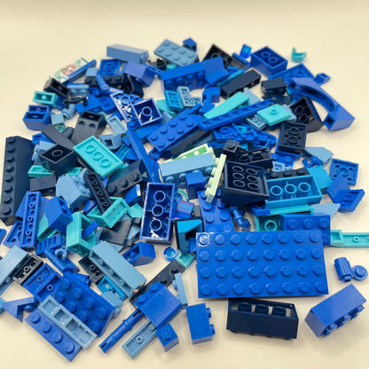 LEGO Mixed Blues, Mixed Pieces, Approx. 150g