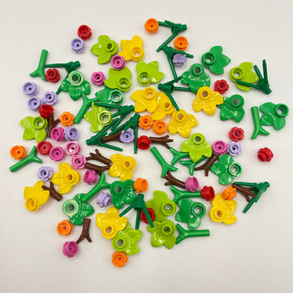 LEGO Small Plant Pack, Flowers, Stems, Leaves, 100 Pieces