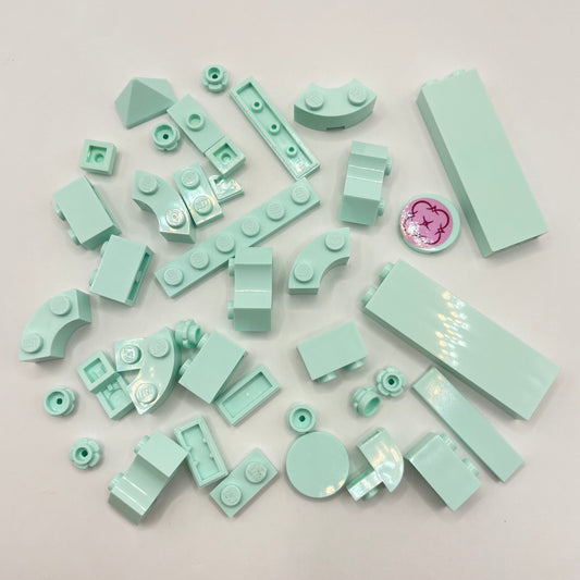 LEGO Mixed Bricks, Light Aqua, 36 Pieces