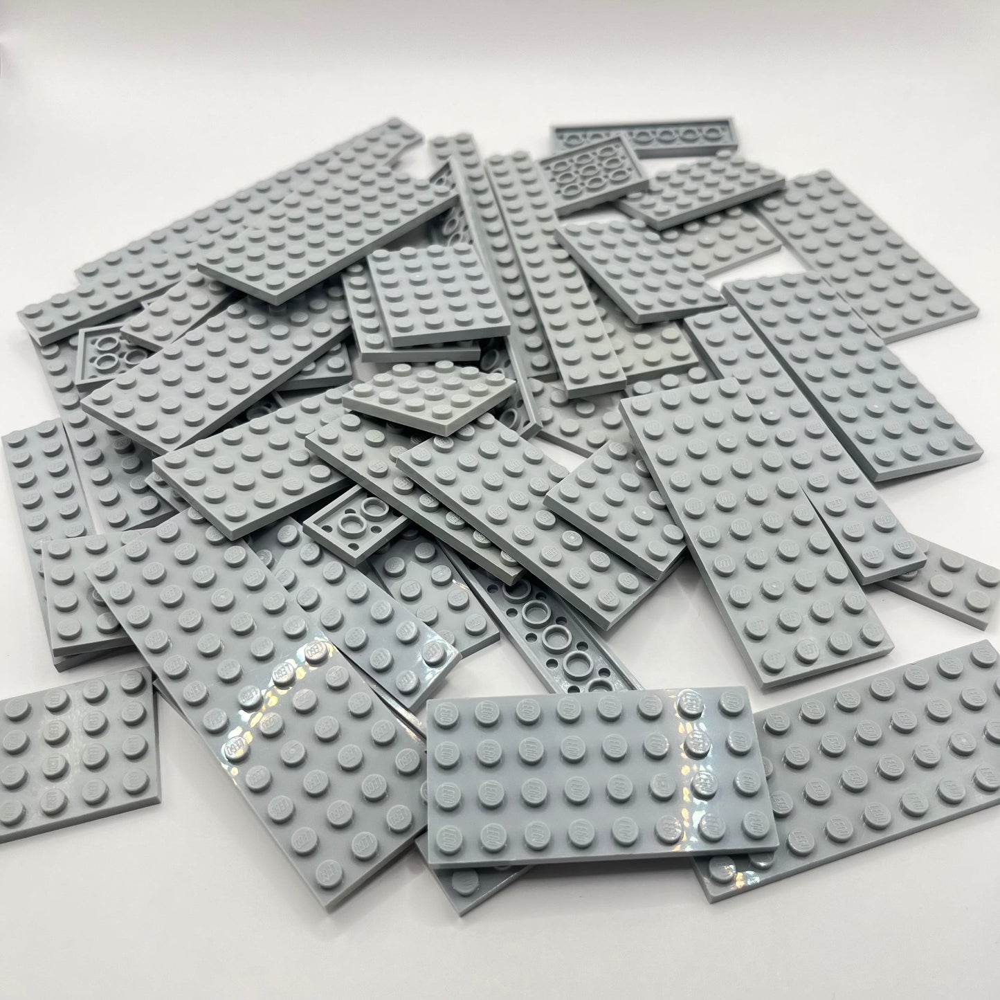 LEGO Light Bluish Grey, Plates, Approx. 160g