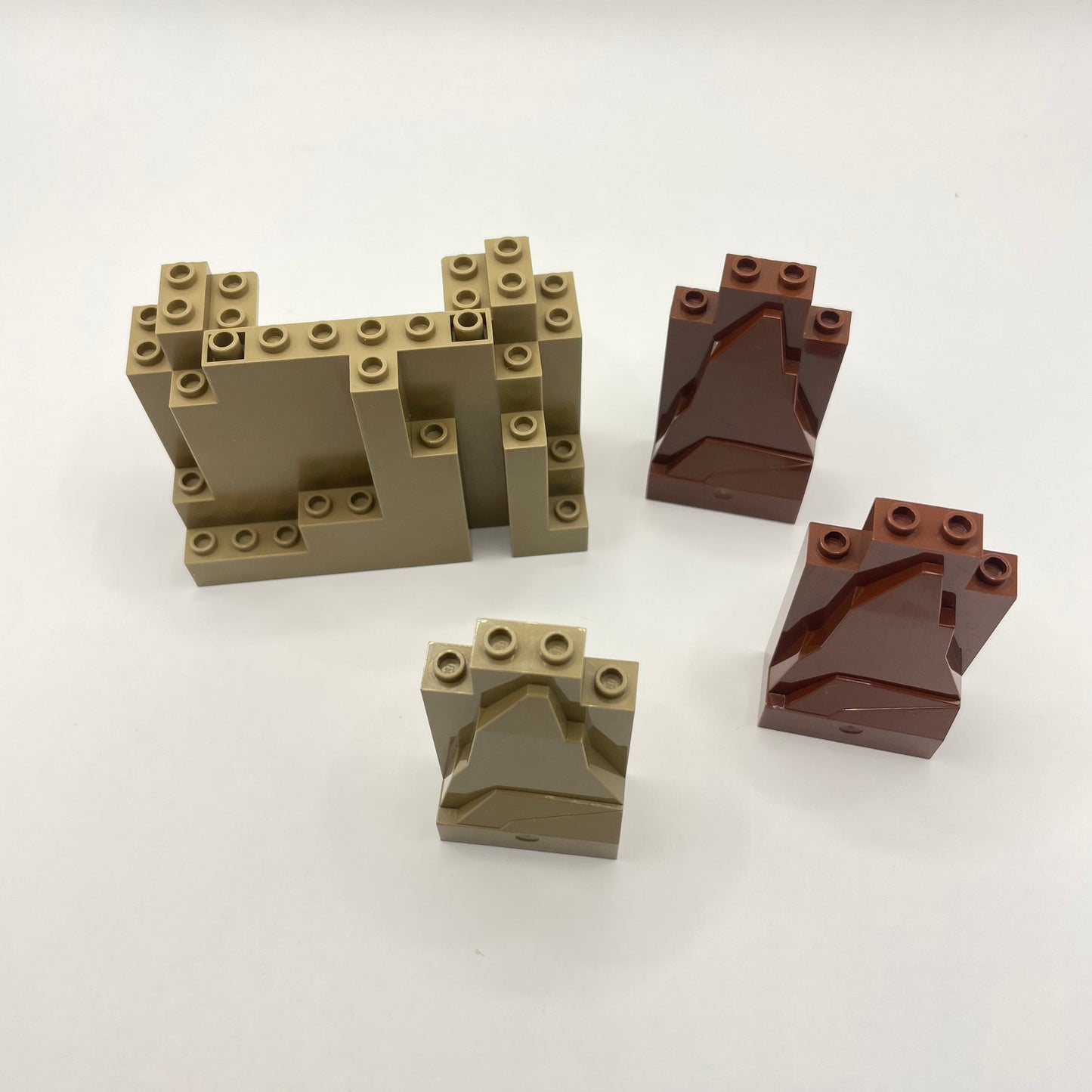 LEGO Rocks Mixed Brown and Tan, 4 Pieces