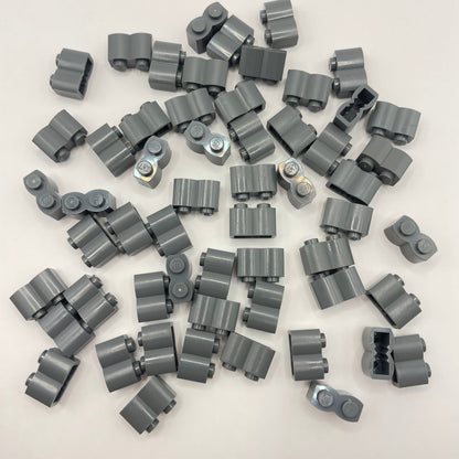 LEGO Dark Bluish Grey Log Profile Bricks (55 Pieces)