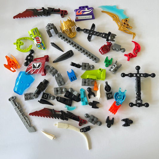 LEGO Mixed Bionicle and Joint connections, Mixed Colours, Approx. 130g