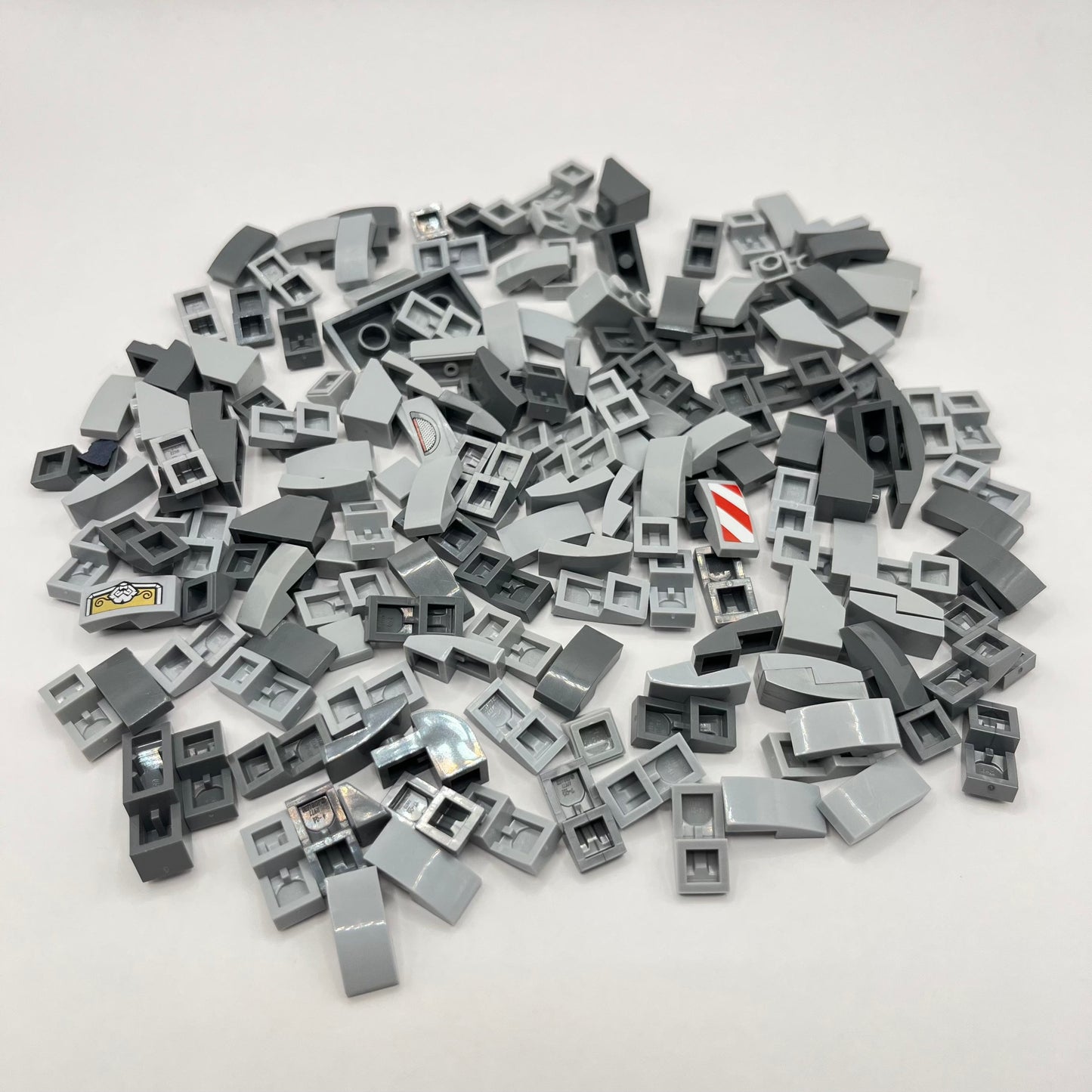 LEGO Mixed Grey, Small Slopes, Approx. 55g