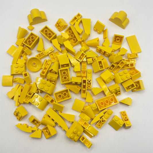 LEGO Yellow Slopes, Mixed Sizes, Approx. 110g