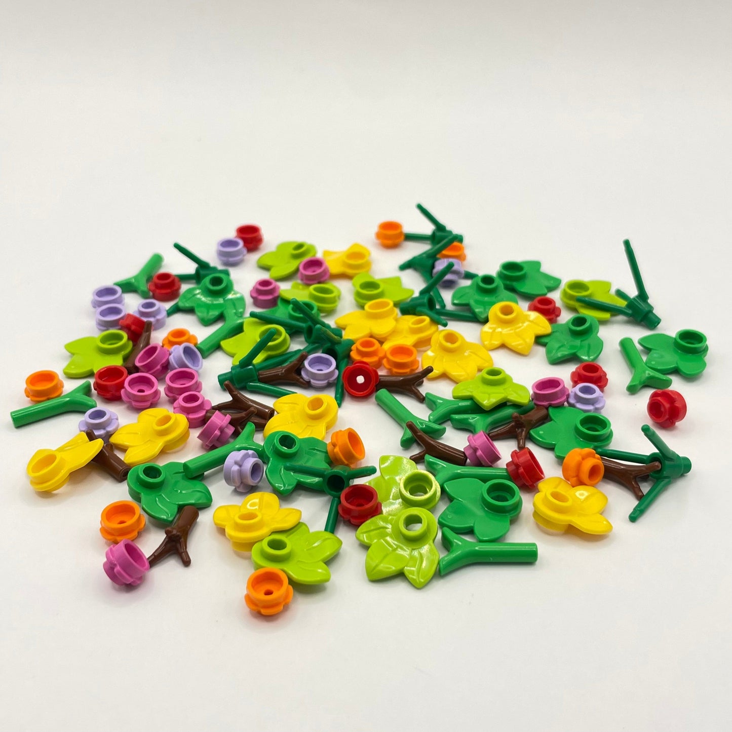 LEGO Small Plant Pack, Flowers, Stems, Leaves, 100 Pieces