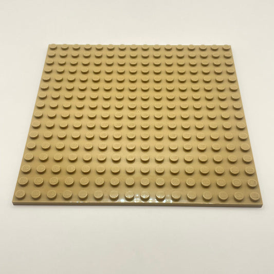 LEGO Plate, Dark Tan, 16x16, 91405 (1 Piece)