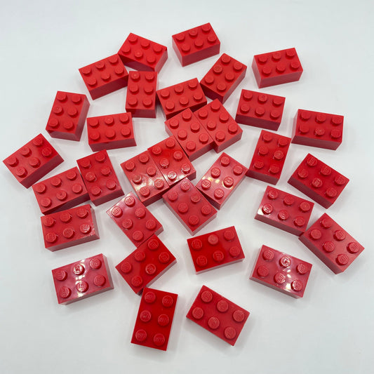 LEGO 2x3 Brick, Red, 32 Pieces