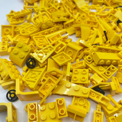 LEGO Yellow, Vehicle, SNOT, Mixed Bag, Approx. 200g