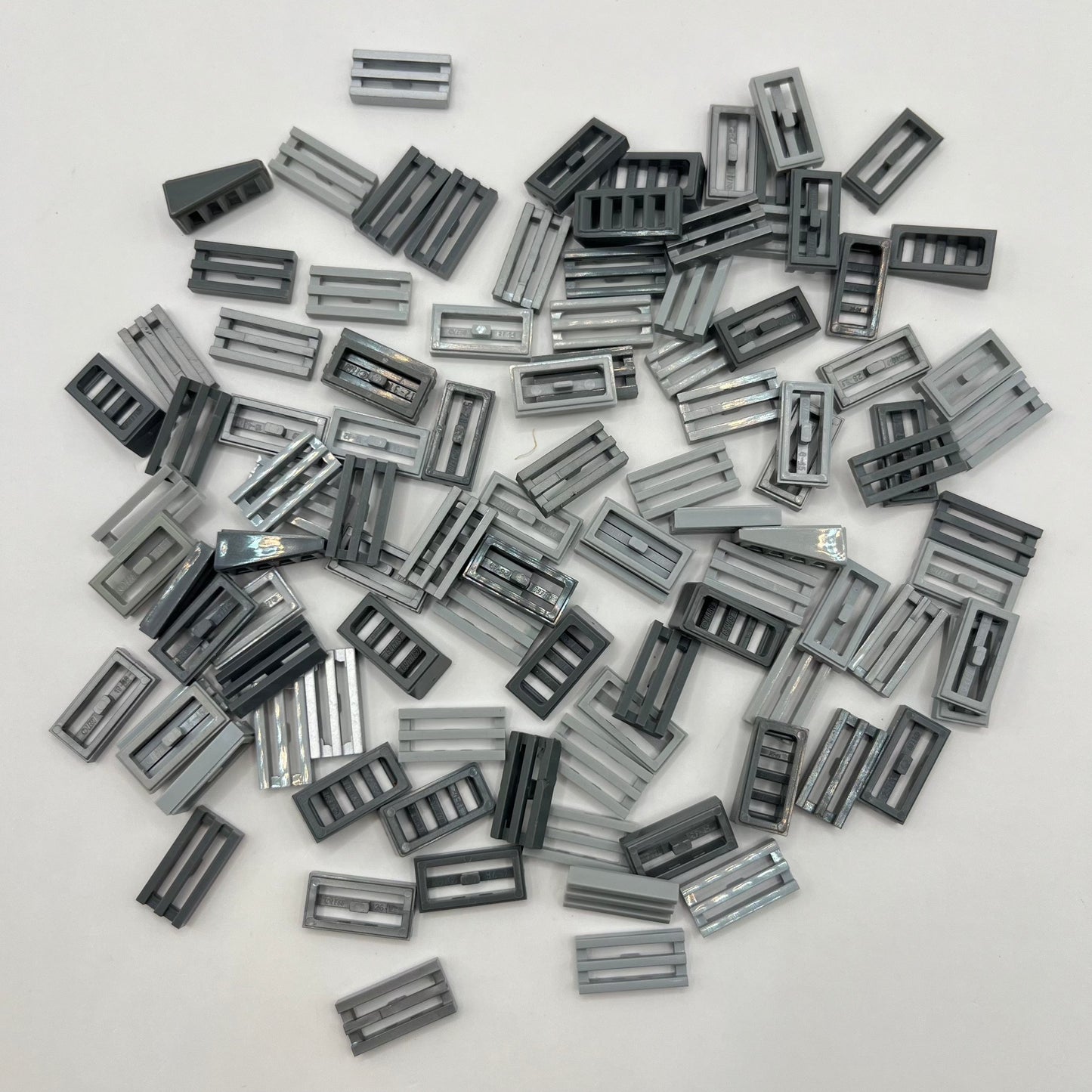 LEGO Mixed Grey, Grills, 100 Pieces