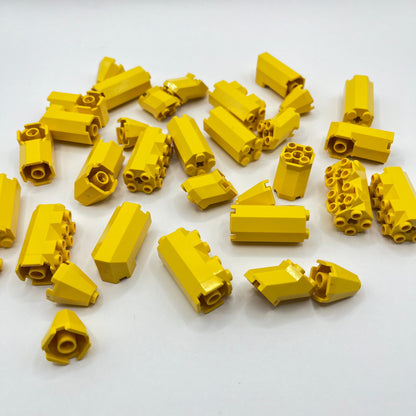 LEGO Octagonal Pieces, Yellow, 32 Pieces