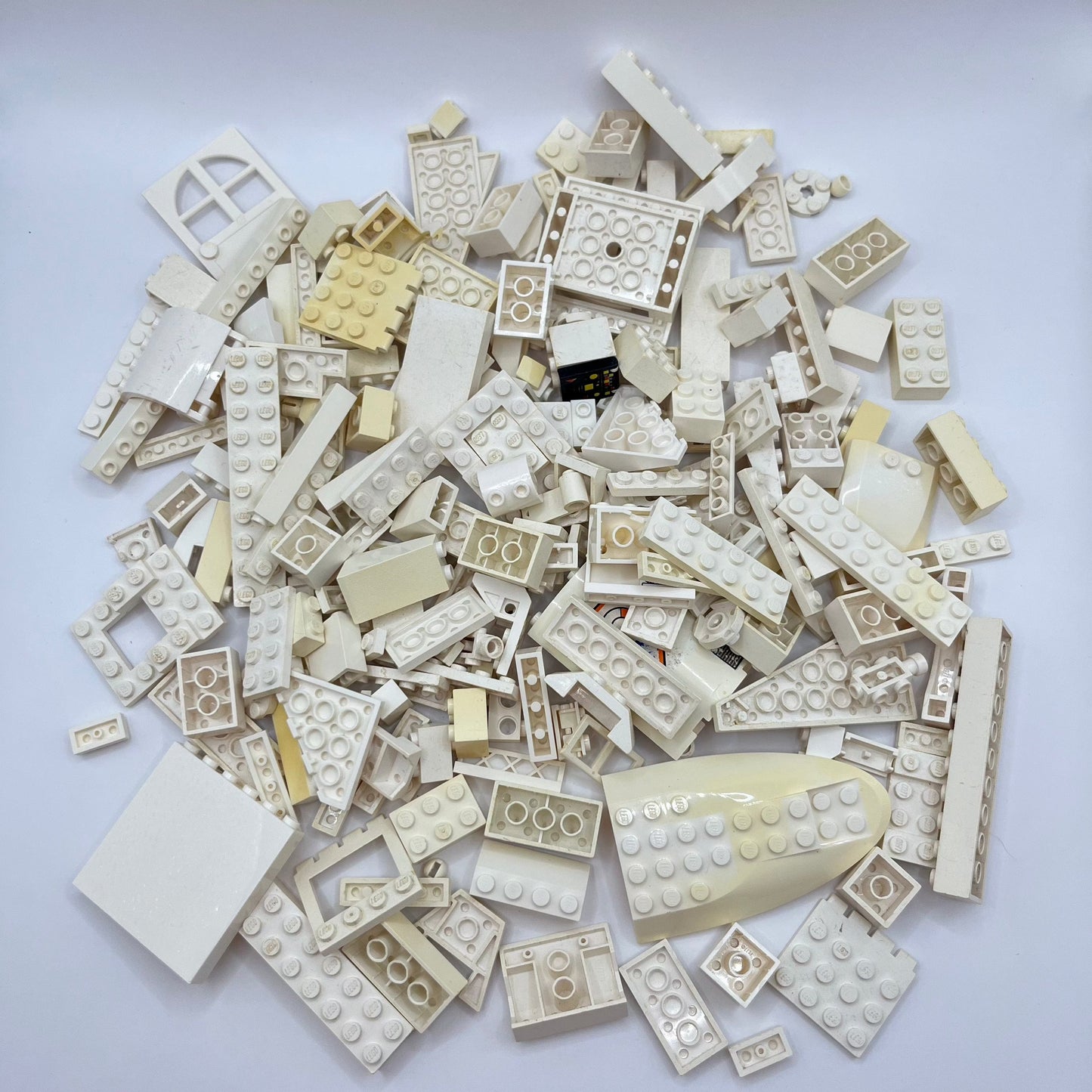 LEGO Seconds Bulk, White, Approx. 300g Scratches, Colour Faded, Genuine LEGO