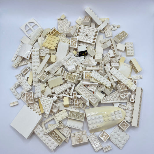 LEGO Seconds Bulk, White, Approx. 300g Scratches, Colour Faded, Genuine LEGO