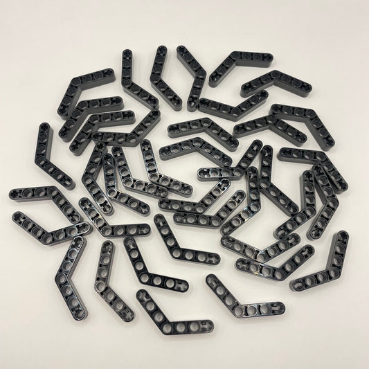 LEGO Black Technic, Liftarm, Modified Bent Thick 1x7 40 Pieces (32348)