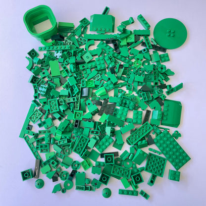 LEGO Mixed Bricks, Green, Approx. 250g