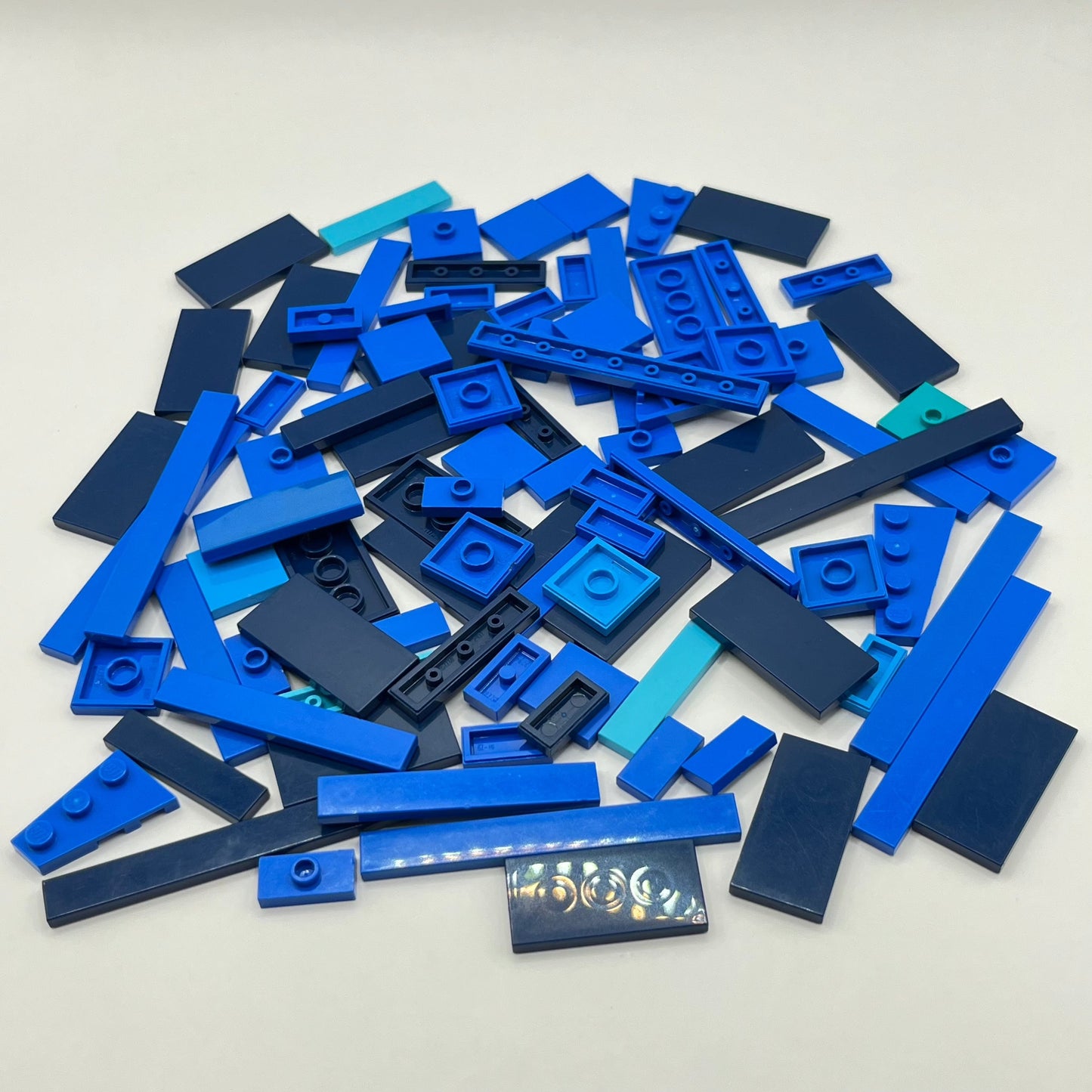 LEGO Mixed Blue, Tiles and Jumpers, Approx. 60g