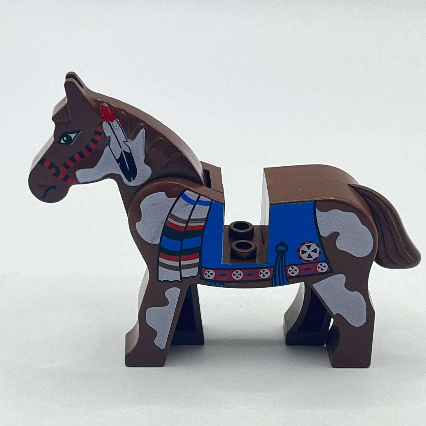 LEGO Brown Horse, Blue Blanket