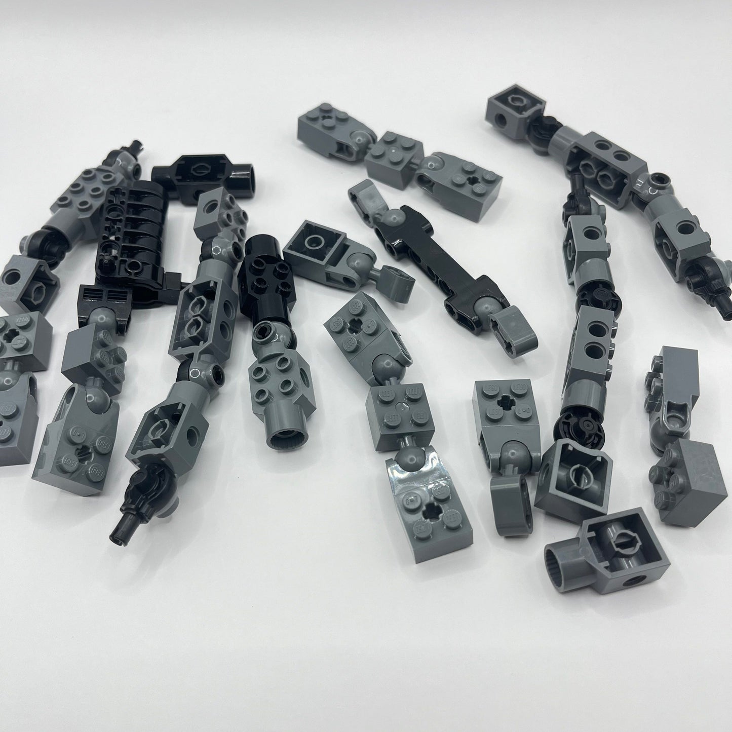 LEGO Bionicle Joints, Technic, Grey and Black, Approx. 90g