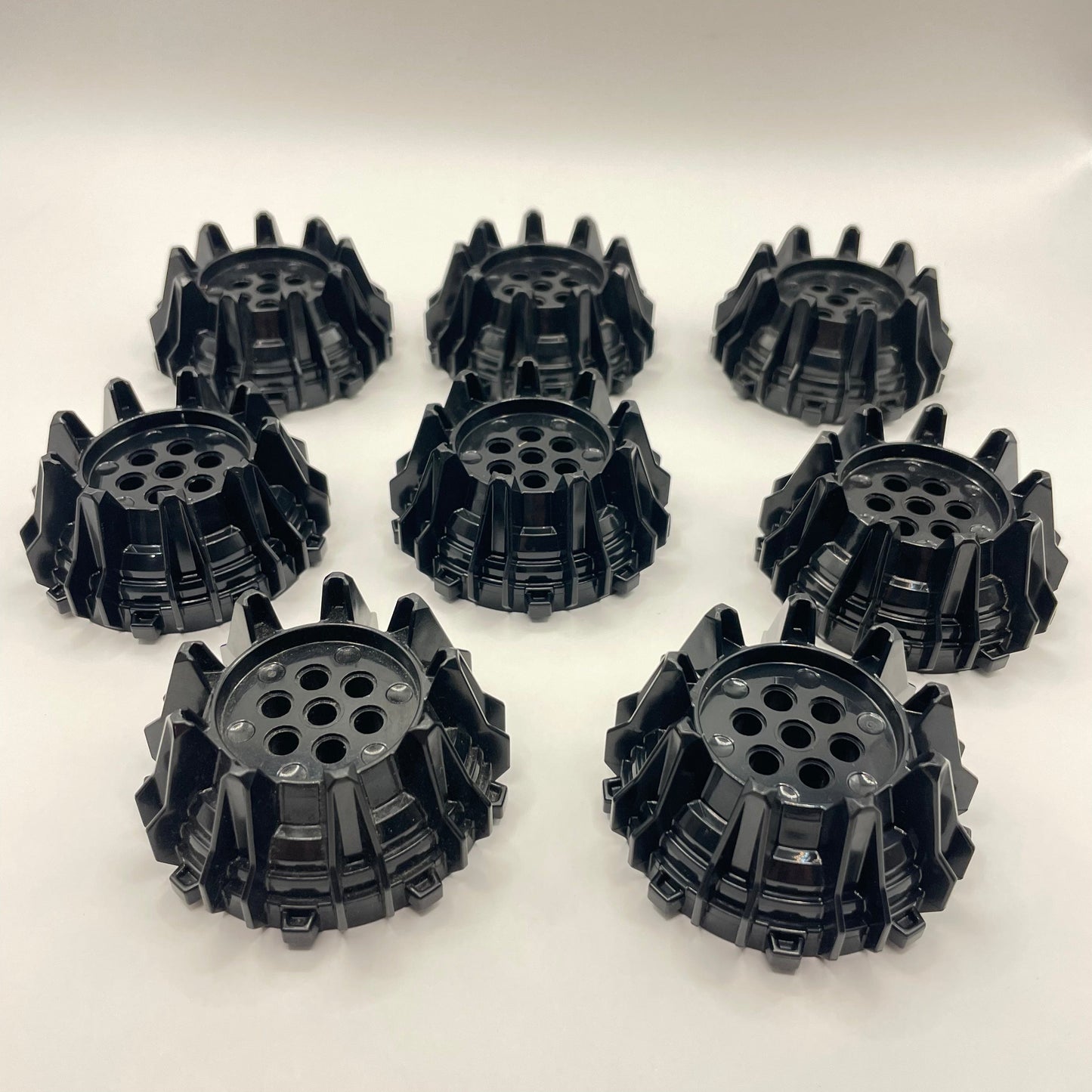 LEGO Wheel Hard Plastic, Black (64712) 8 Pieces