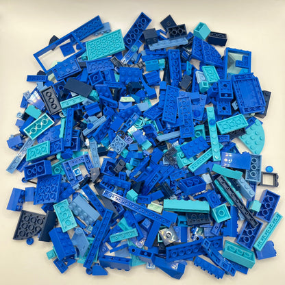 LEGO Mixed Blues, Mixed Pieces, Approx. 400g