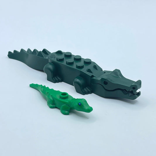 LEGO Crocodile Baby and Adult, 2 Pieces.