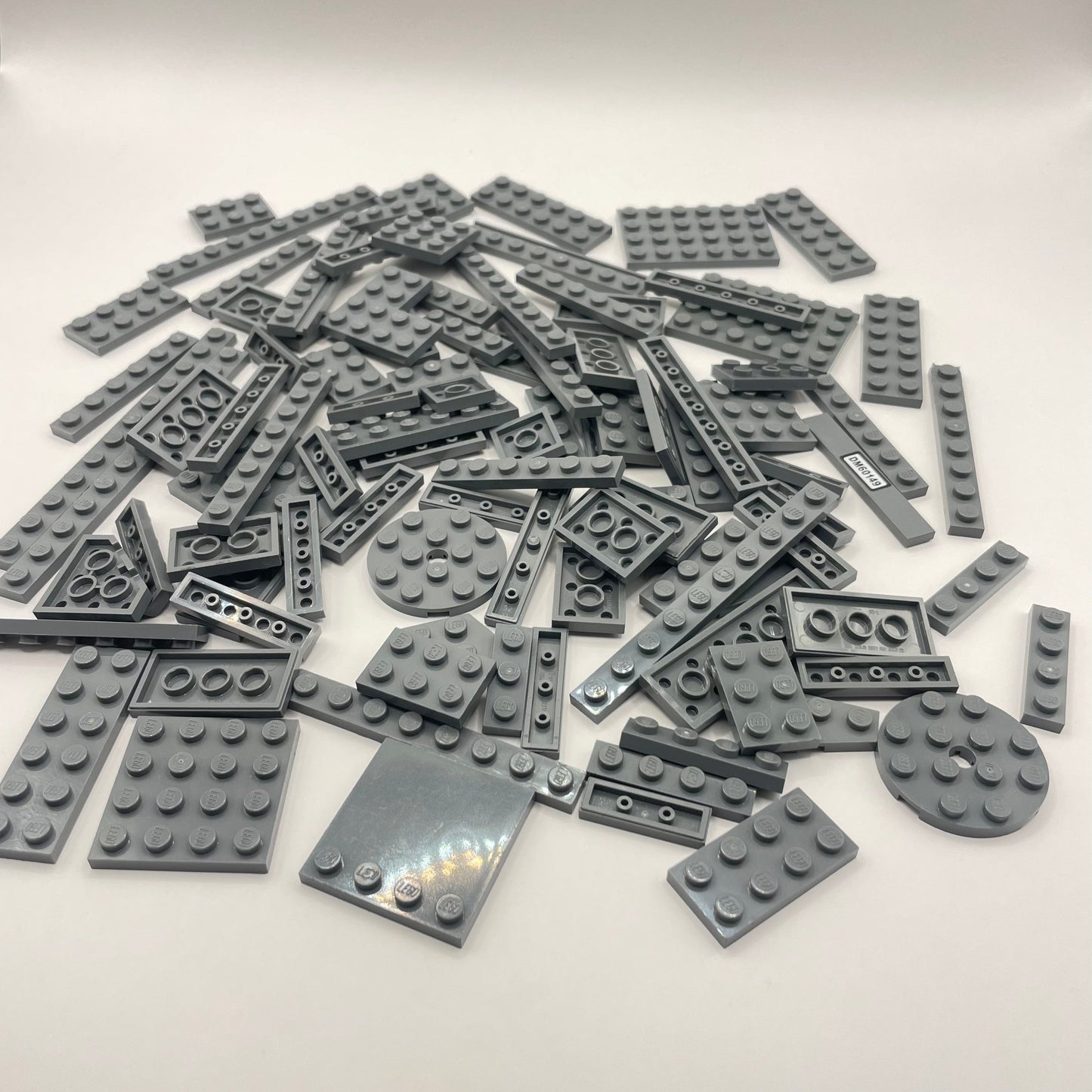 LEGO Dark Bluish Grey, Plates and Tiles, Approx. 100g