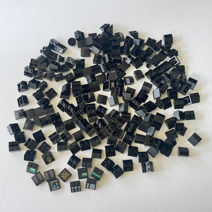 LEGO 2x2 Slopes, Black, Approx. 210g