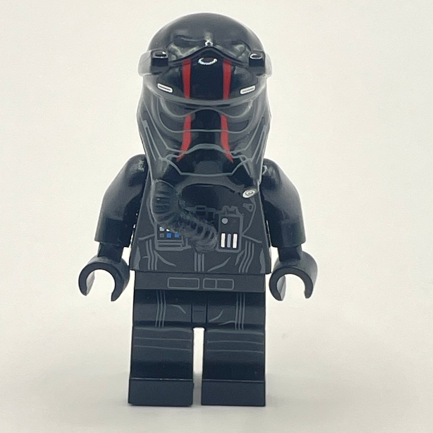 LEGO First Order TIE Pilot, Two Red Stripes on Helmet, Star Wars Minifigure (sw0860)