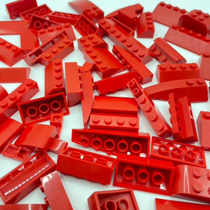 LEGO Large Slopes, Red, Approx. 130g